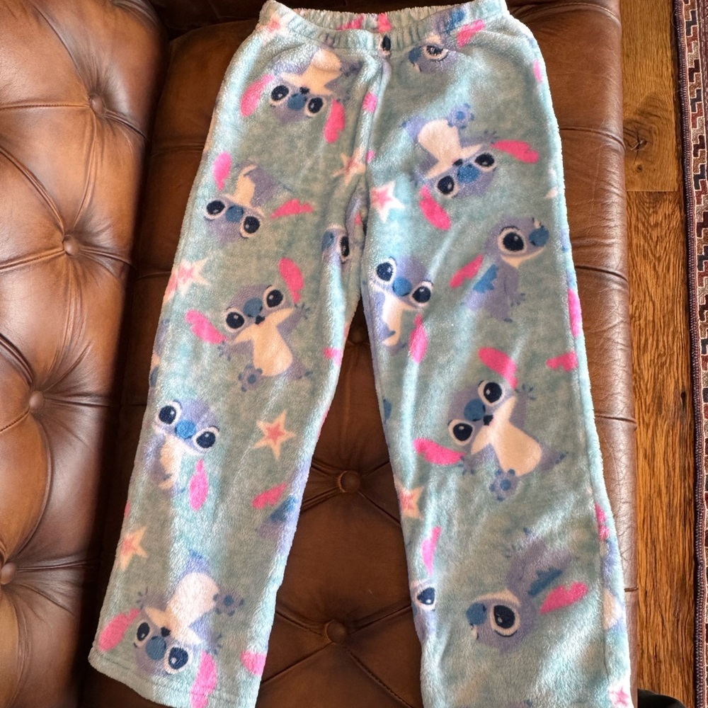 Disney Blue and Pink Kids Fleece Pajama Pants